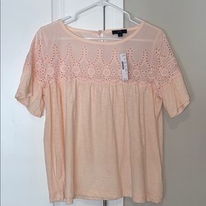 J. Crew Eyelet Top